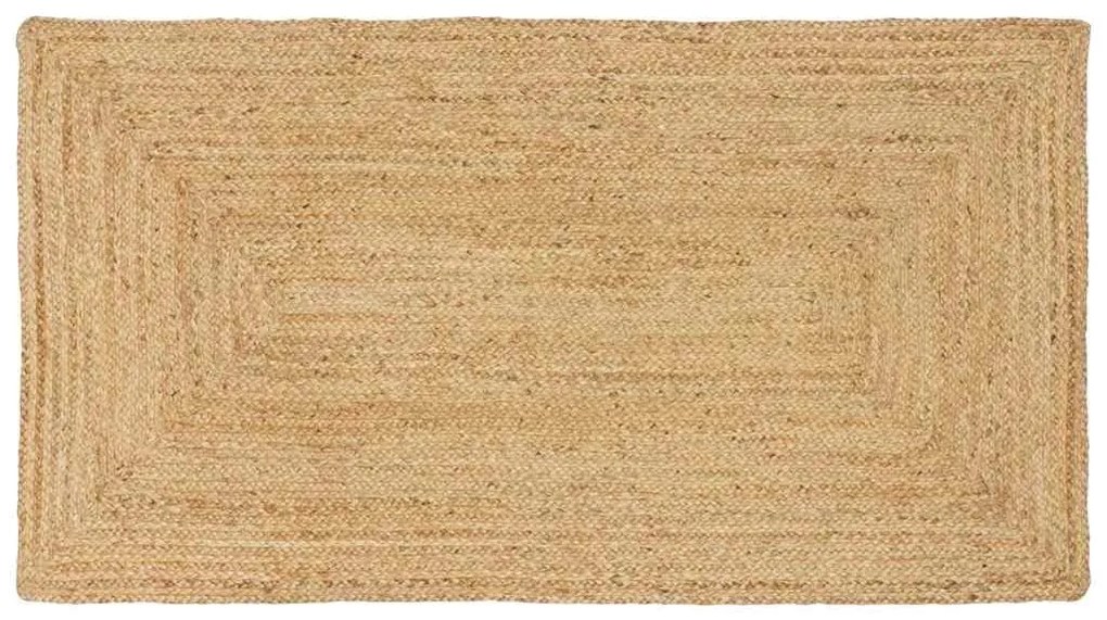 vidaXL Tapete Bege 100 x 200 cm Juta