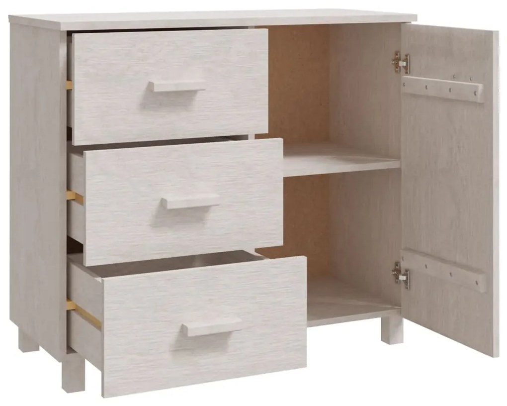 Aparador HAMAR 90x40x80 cm pinho maciço branco