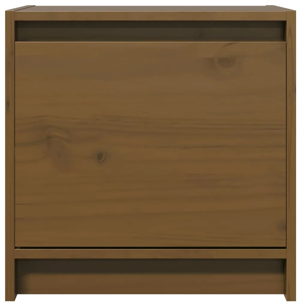 Mesas de cabeceira 2 pcs 40x30,5x40cm pinho maciço castanho mel