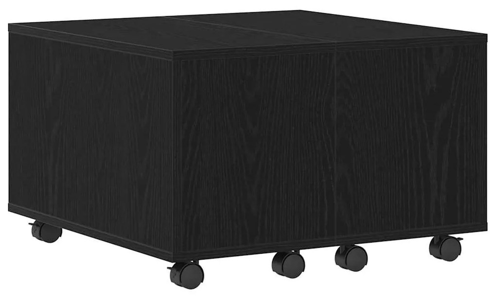 Mesa de Café vidaXL Carvalho Preto 60x60x38 cm Madeira Injetada