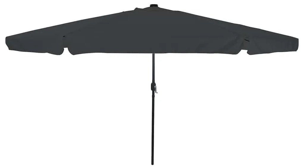 vidaXL Sombrinha de Jardim com Luzes LED Ø395x245 cm Antracite