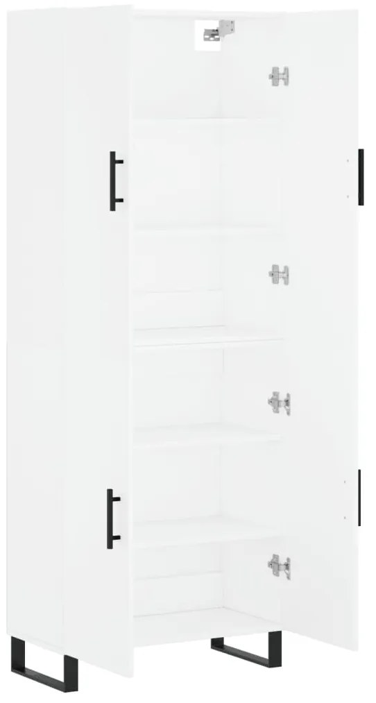 Armário alto 69,5x34x180 cm derivados de madeira branco