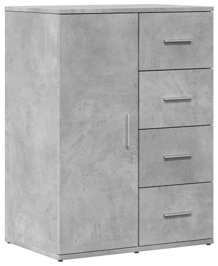 Aparadores 2 pcs 59x39x80 cm derivados madeira cinzento cimento