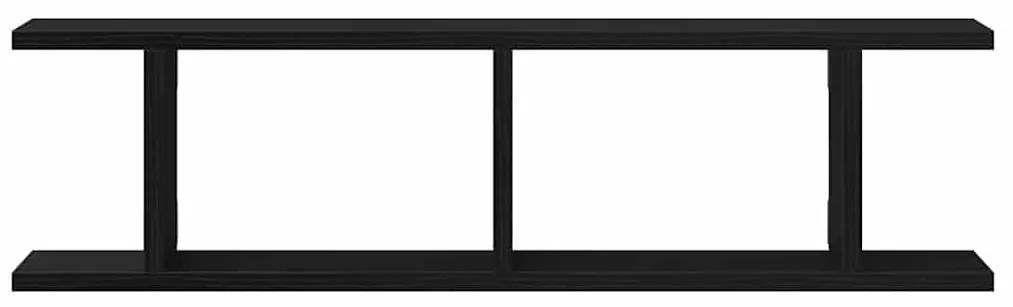 Estantes de parede 2 pcs deriv. madeira carvalho preto