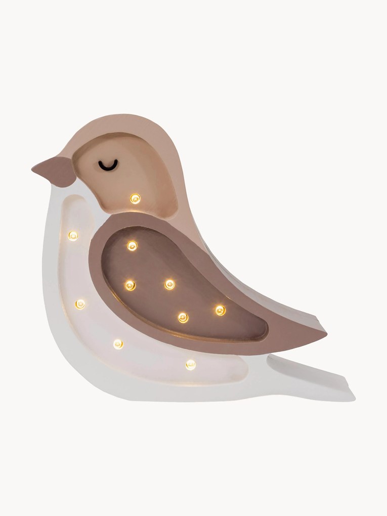 Candeeiro de teto LED para crianças regulável artesanal Bird Mini, com temporizador e comando remoto