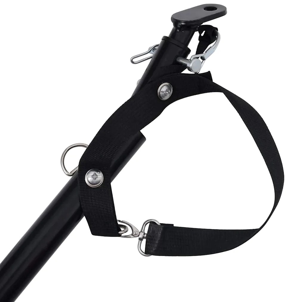 Reboque bicicleta p/ animais vermelho e preto