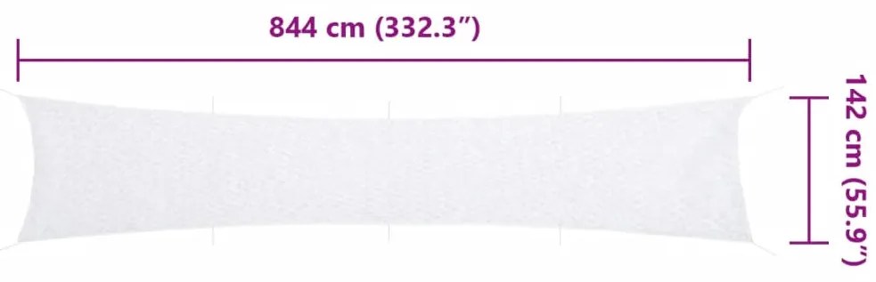 Rede de camuflagem com saco de arrumação 844x142 cm branco