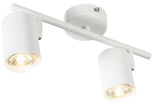 LED Projetores modernos brancos com 2 lâmpadas GU10 WiFi ajustáveis - Jeana Moderno