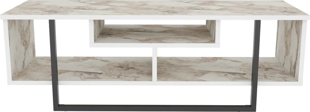 Móvel TV Asal – Branco/Preto – 120x35,2x40,2 cm