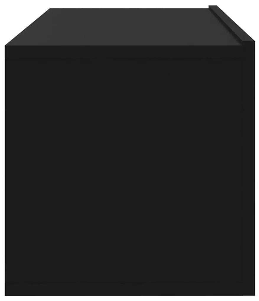 Móveis de TV parede 4 pcs 100x30x30 cm preto