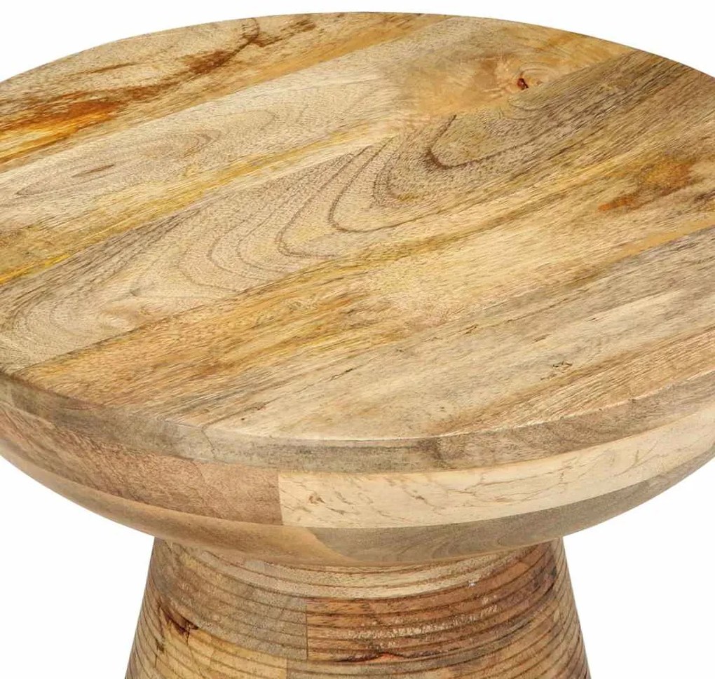 Mesa de apoio Ø37x45 cm madeira de mangueira maciça