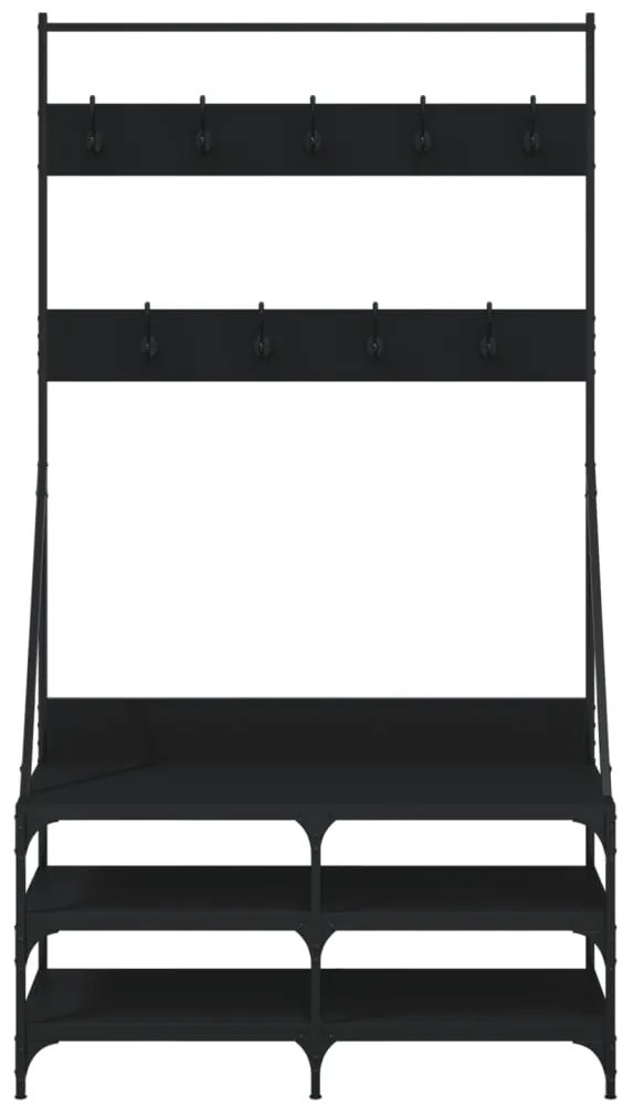 Conjunto de Entrada - Bengaleiro c/ arrumação de calçado 100x40x184 cm