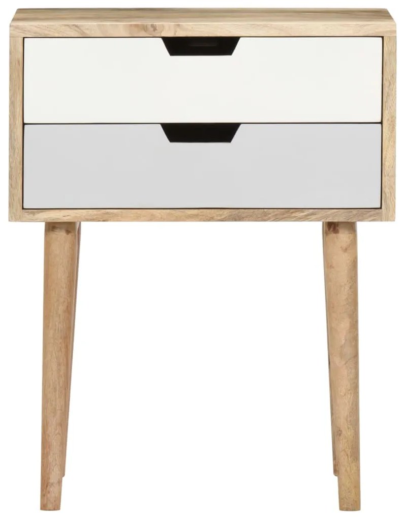 Mesa de cabeceira 47x35x59 cm madeira de mangueira maciça
