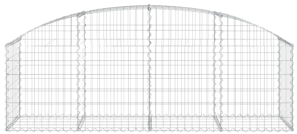 Cesto gabião arqueado 200x50x60/80 cm ferro galvanizado