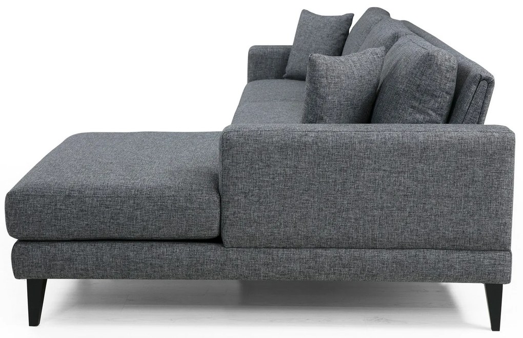 Sofá-Cama de Canto Nordic – Cinzento Escuro – 303 cm x 160 cm