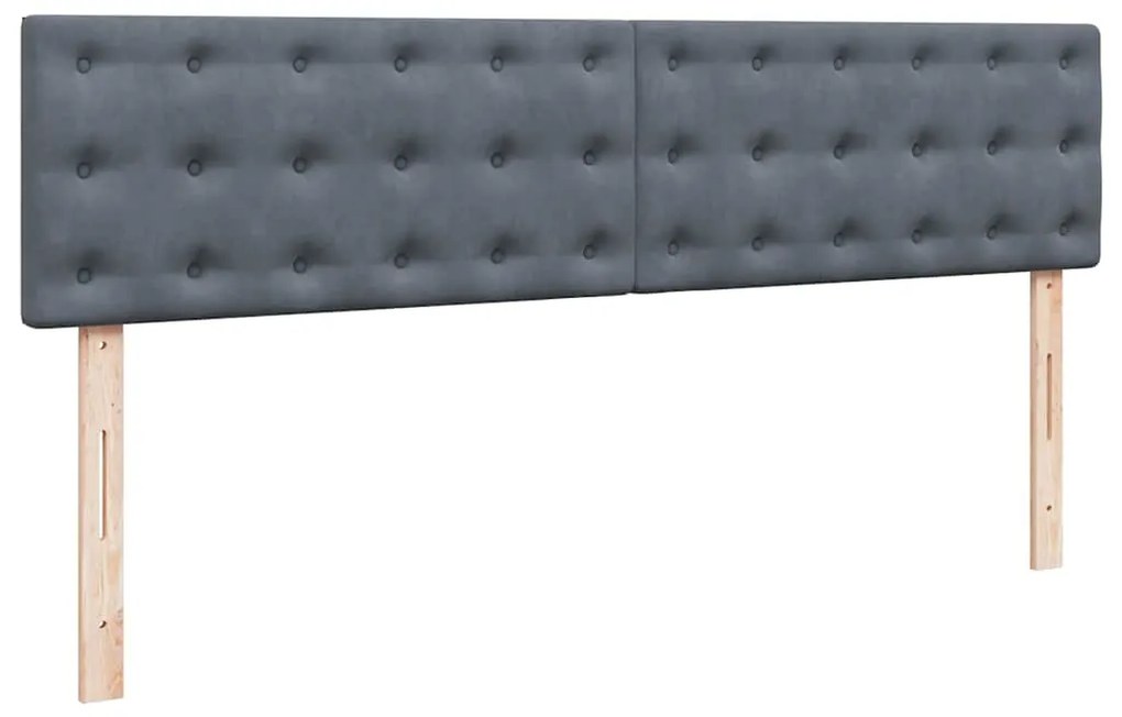 Estrutura cama otomana colchões 180x200 cm cinzento escuro