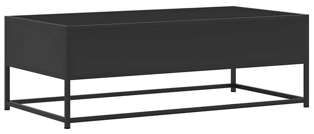 Mesa de centro 100x50x35 cm derivados de madeira/metal preto