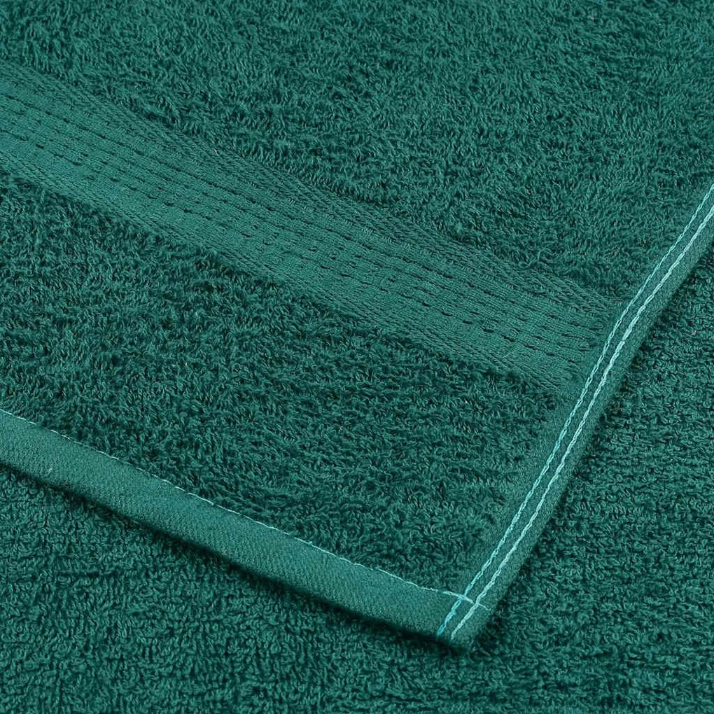 6pcs Conjunto toalhas banho 360 gsm 100% algodão verde