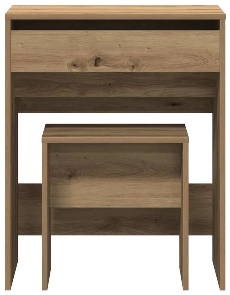 Mesa de Maquiagem com Espelho Madeira de Carvalho