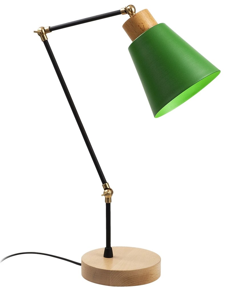 Candeeiro de Mesa Manavgat – Verde – Diâmetro 14 cm, Altura 52 cm