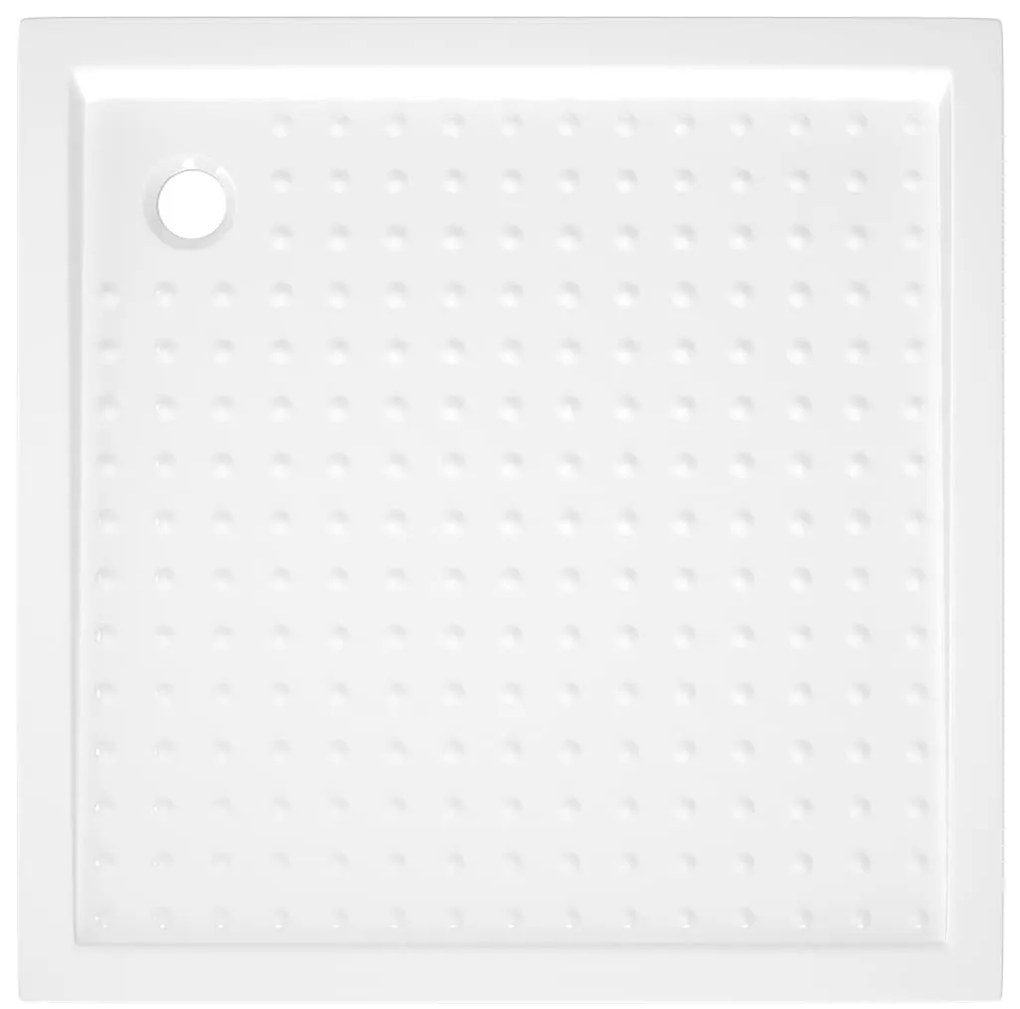 Base de chuveiro com pontos 80x80x4 cm ABS branco