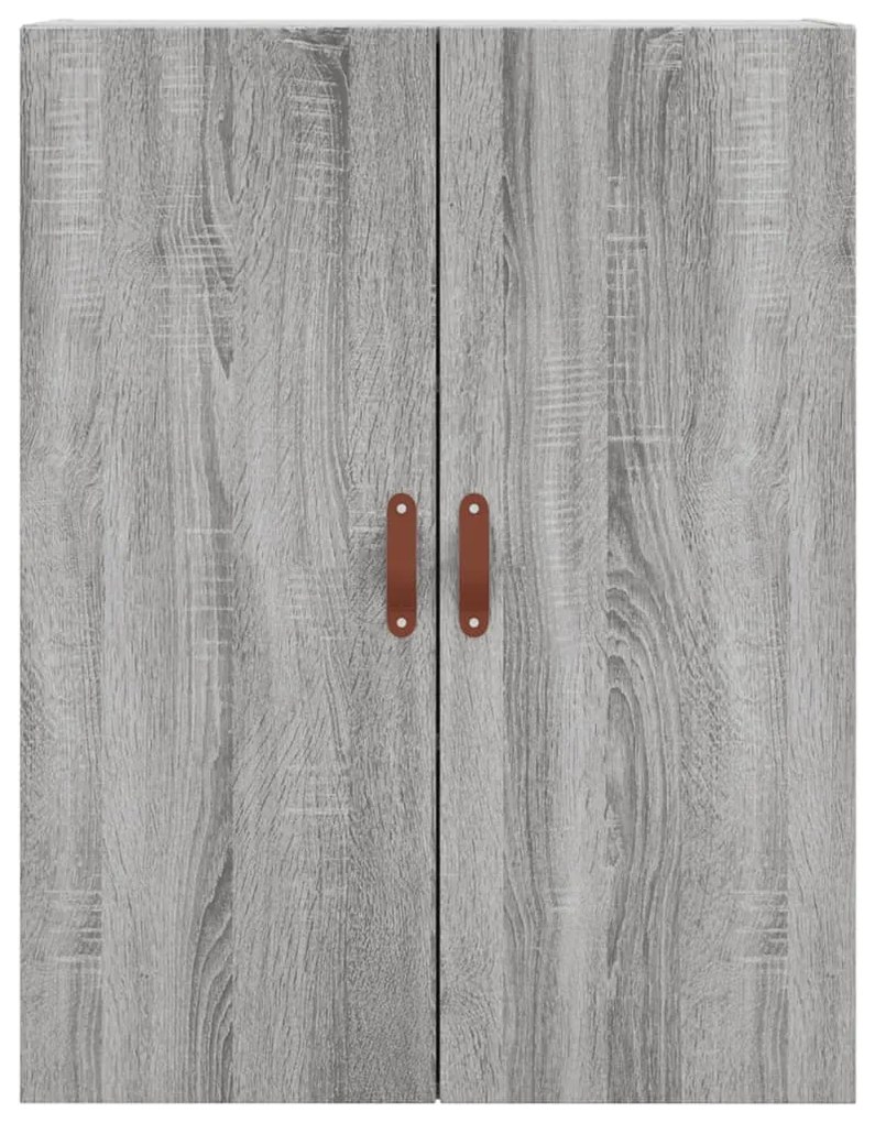 Armário alto 69,5x34x180 cm derivados de madeira sonoma cinza
