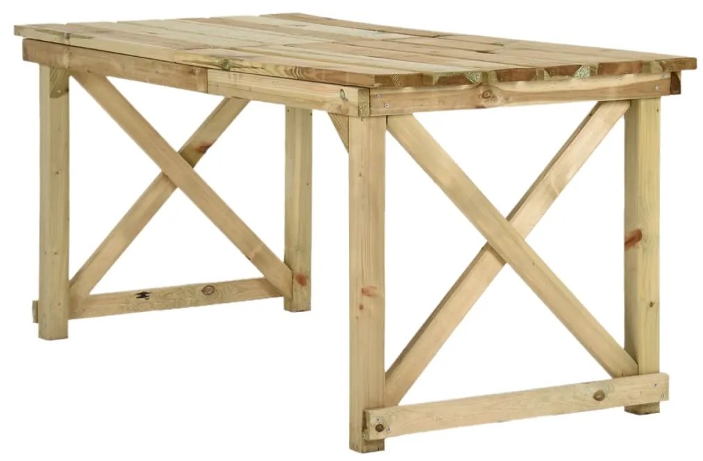 Mesa de jardim 160x79x75 cm madeira