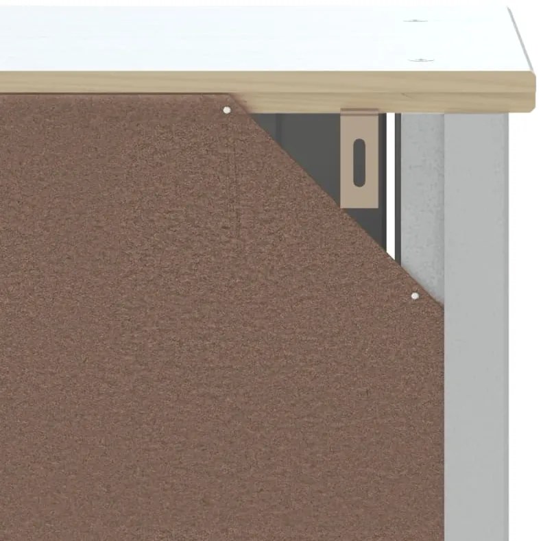 Móvel de casa de banho BERG 40x34x80 cm pinho maciço branco