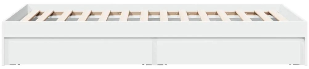 Estrutura de cama c/ gavetas 90x200 cm derivados madeira branco
