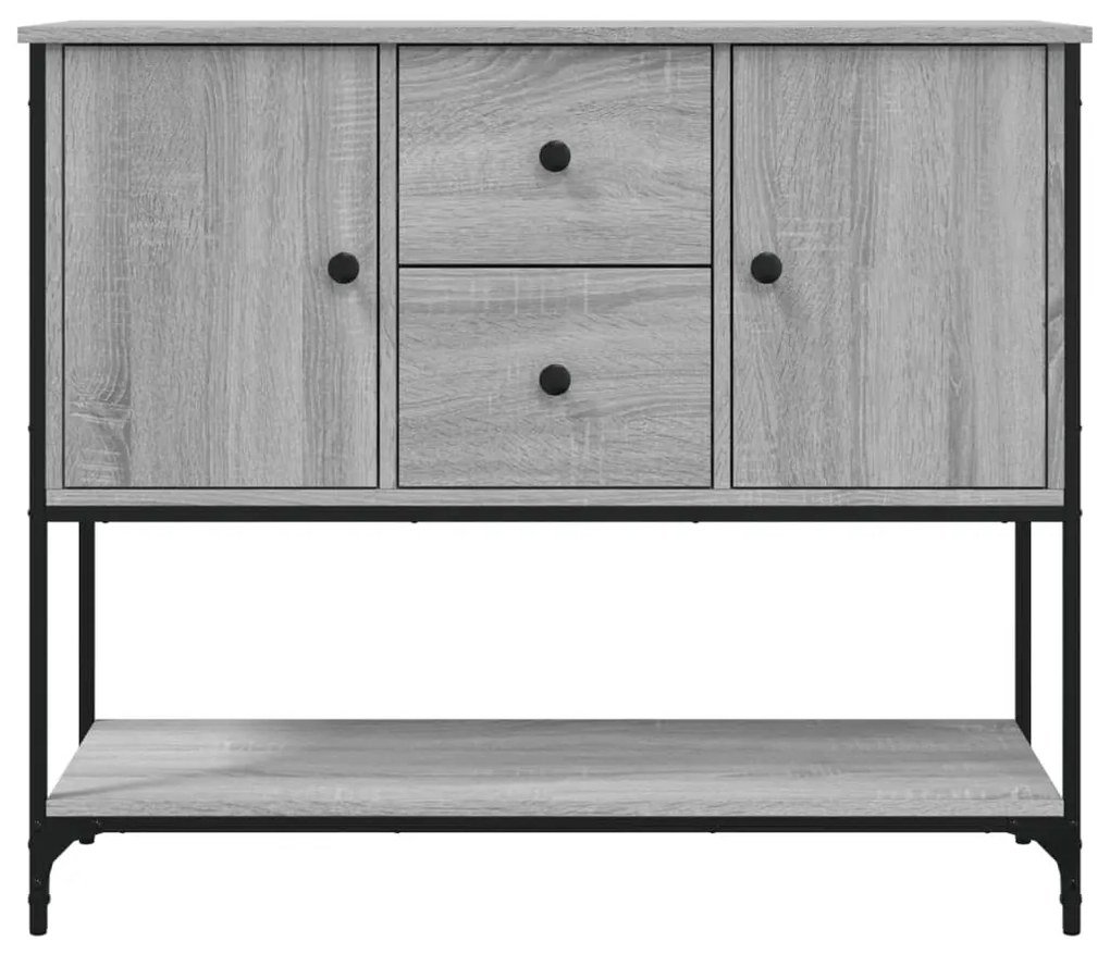 Aparador 100x36x85 cm derivados de madeira cinzento sonoma
