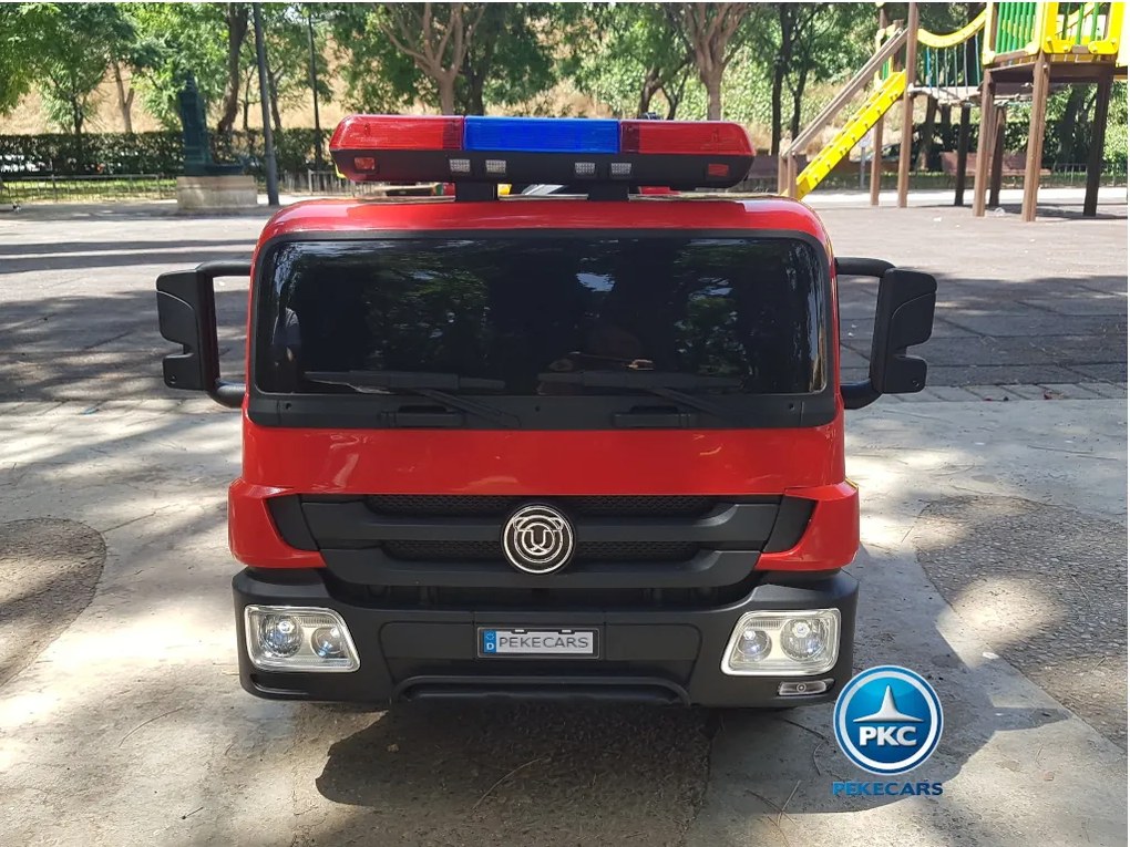 Carro eletrico crianças Camião dos Bombeiros 12V 2.4G 1 Lugar Vermelho