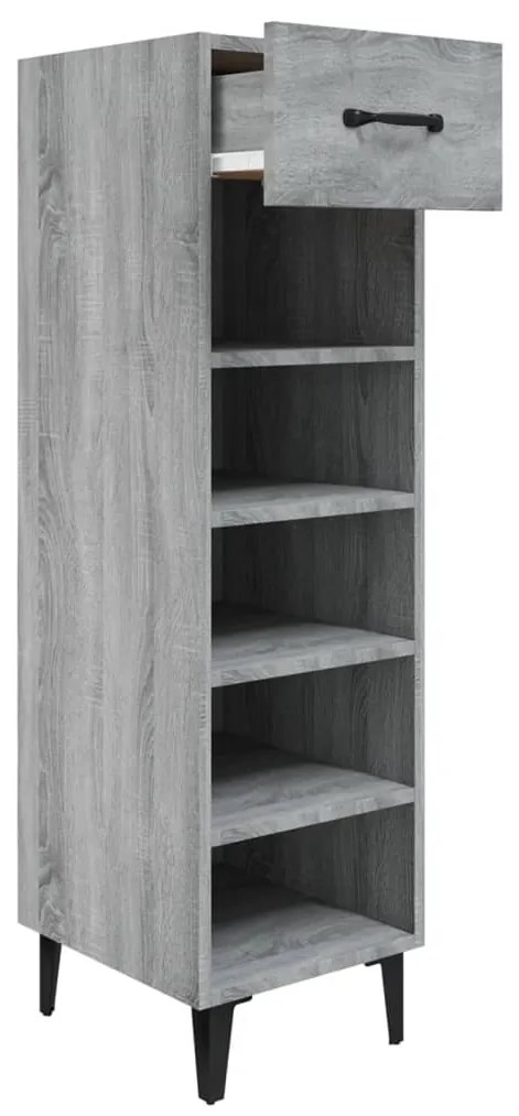 Sapateira 30x35x105 cm derivados de madeira cinzento sonoma