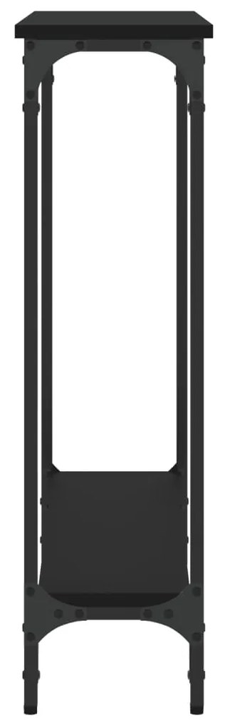 Mesa consola 75x22,5x75 cm derivados de madeira preto