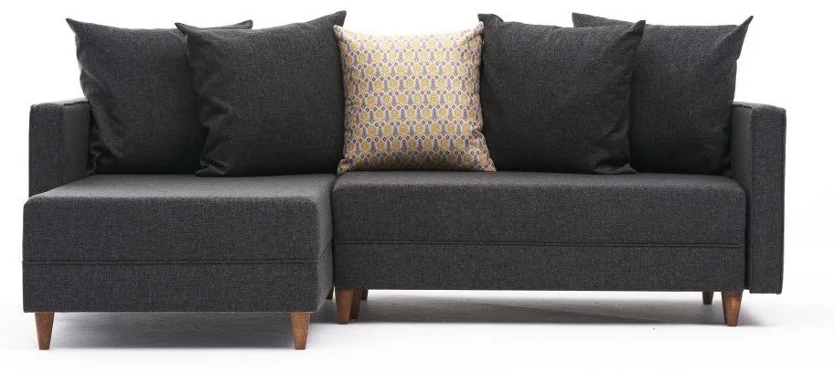 Sofá-Cama de Canto Aydam – Antracite – 215x80x150cm