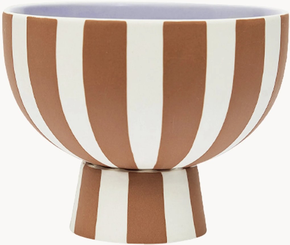 Taça decorativa pintada à mão Toppu, Alt 10 cm