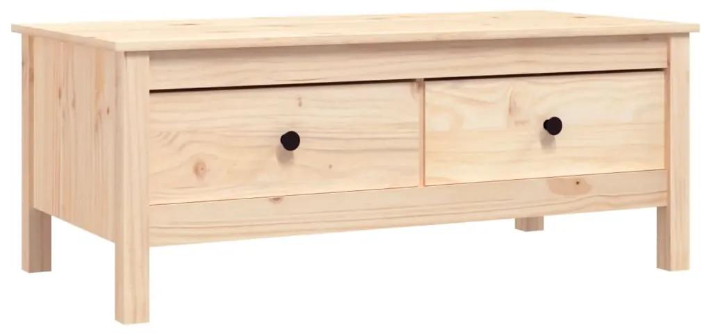 Mesa de centro 100x50x40 cm madeira de pinho maciça