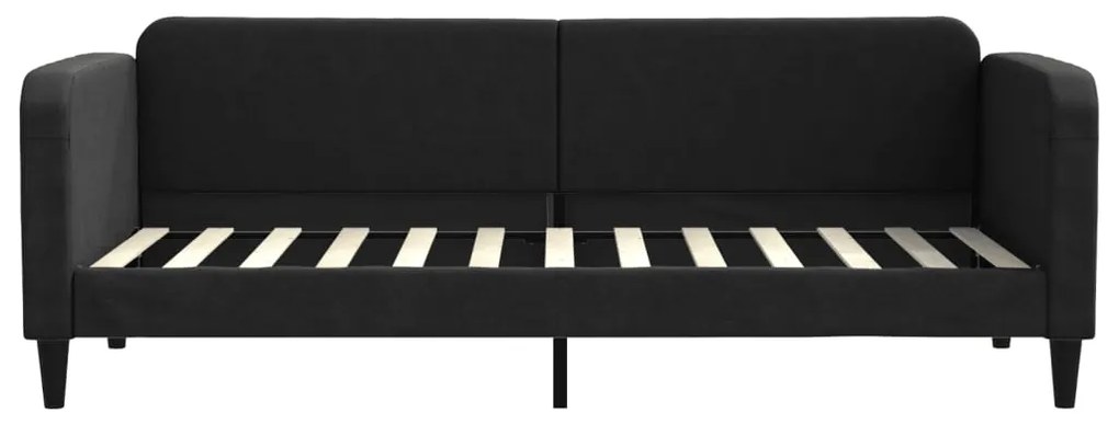 Sofá-cama 80x200 cm tecido preto