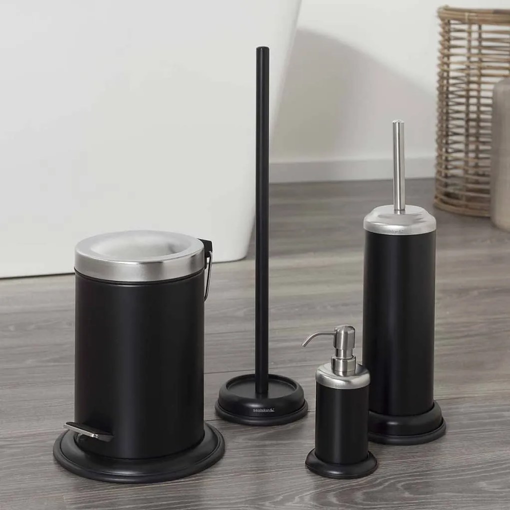 Suporte para rolos de papel higiénico Acero preto 361731819