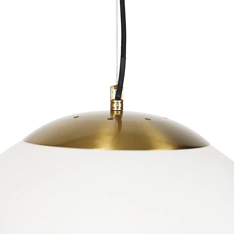 Candeeiro de suspensão escandinavo em vidro opalino 40 cm - Ball 40 Moderno,Design