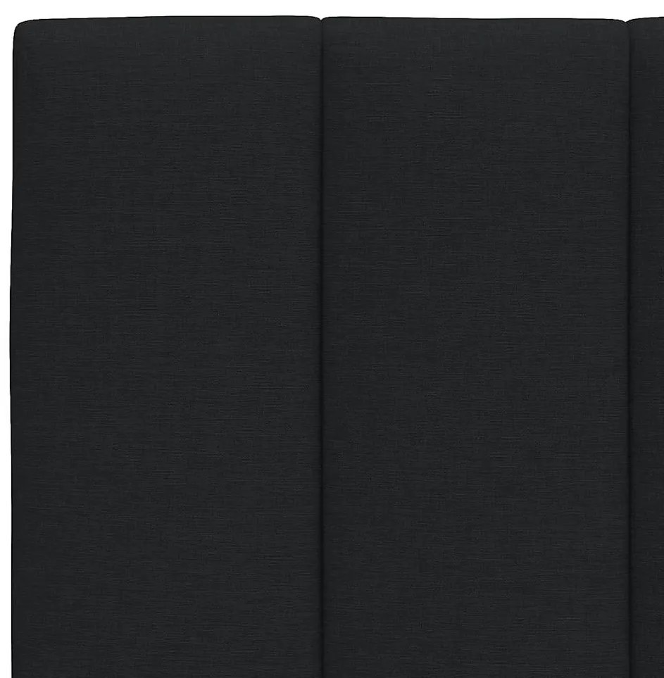 Cama com colchão 90x190 cm tecido preto