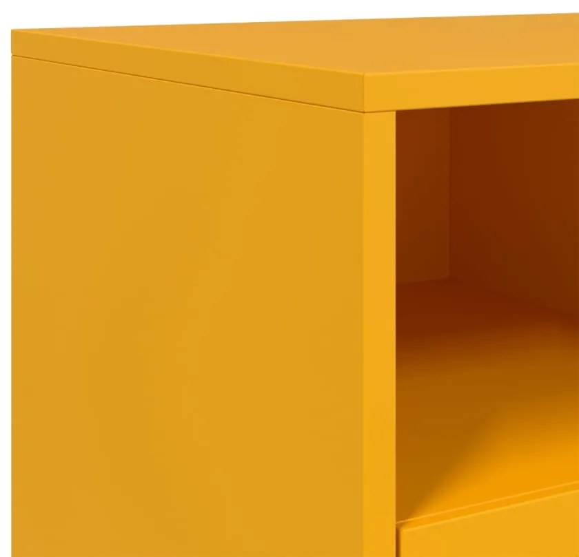 Móvel de TV 68x39x43,5 cm aço amarelo mostarda