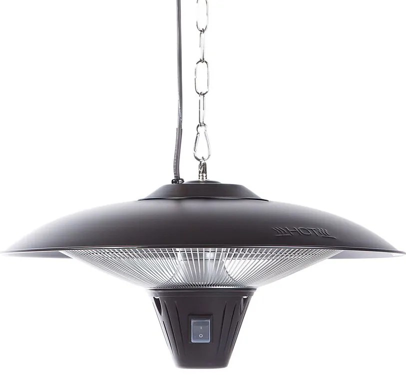 Aquecedor elétrico de teto para exterior preto KABA Beliani