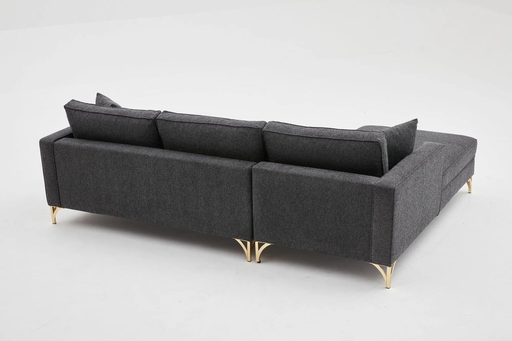 Sofá de Canto Berlin – Antracite – 258x83x181 cm