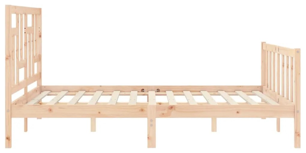 Cama sem colchão 160x200 cm madeira de pinho maciça