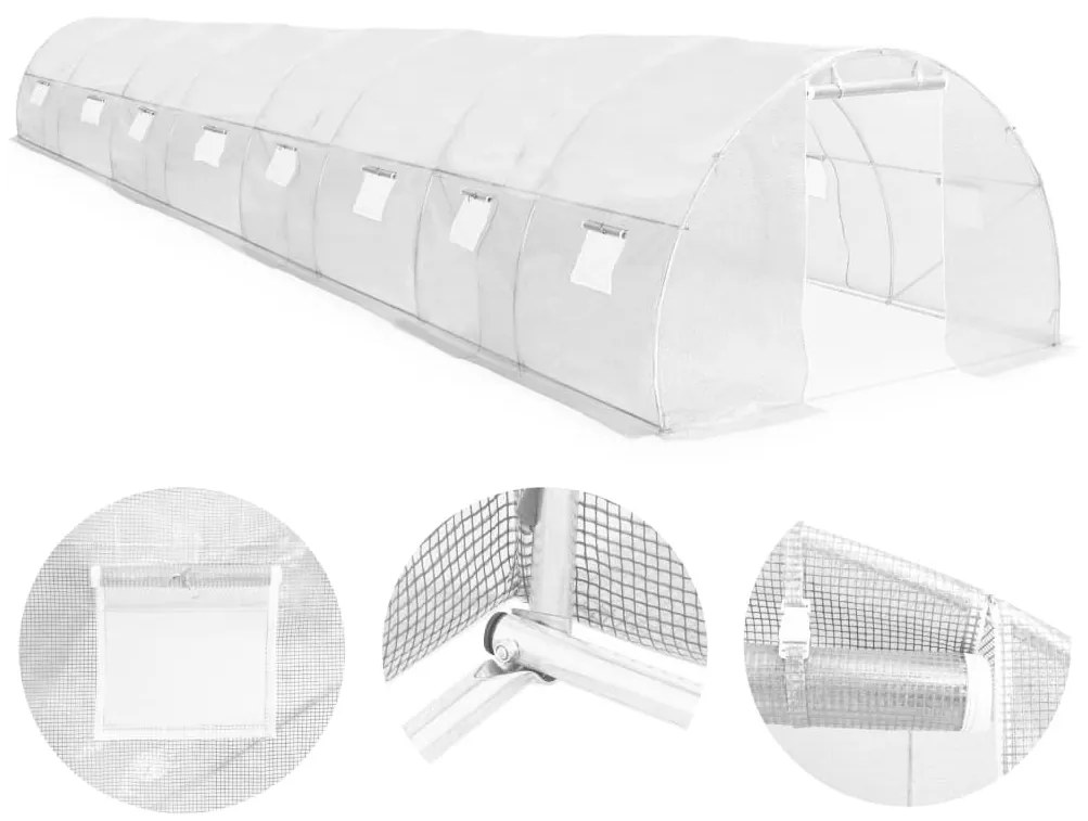 Estufa GreenHouse - 36m² - 1200x300x200 cm