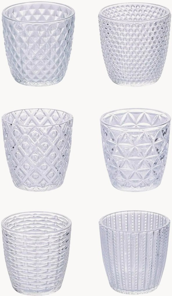Copos de água Geometry, conjunto de 6