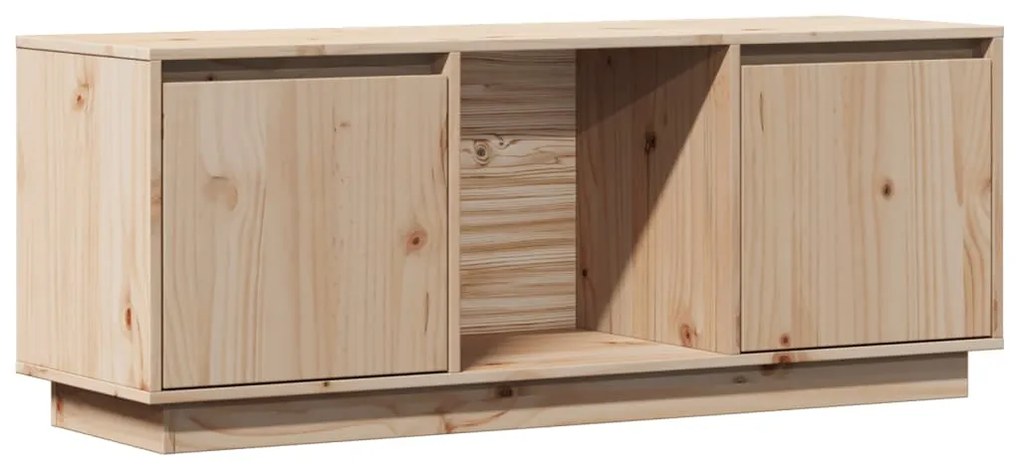 Móvel de TV 110,5x35x44 cm madeira de pinho maciça