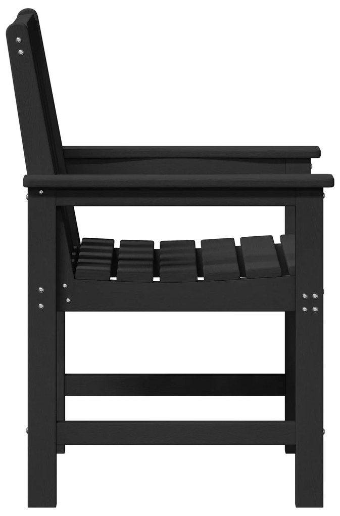 Cadeiras de Jantar 2 pcs Preto HDPE