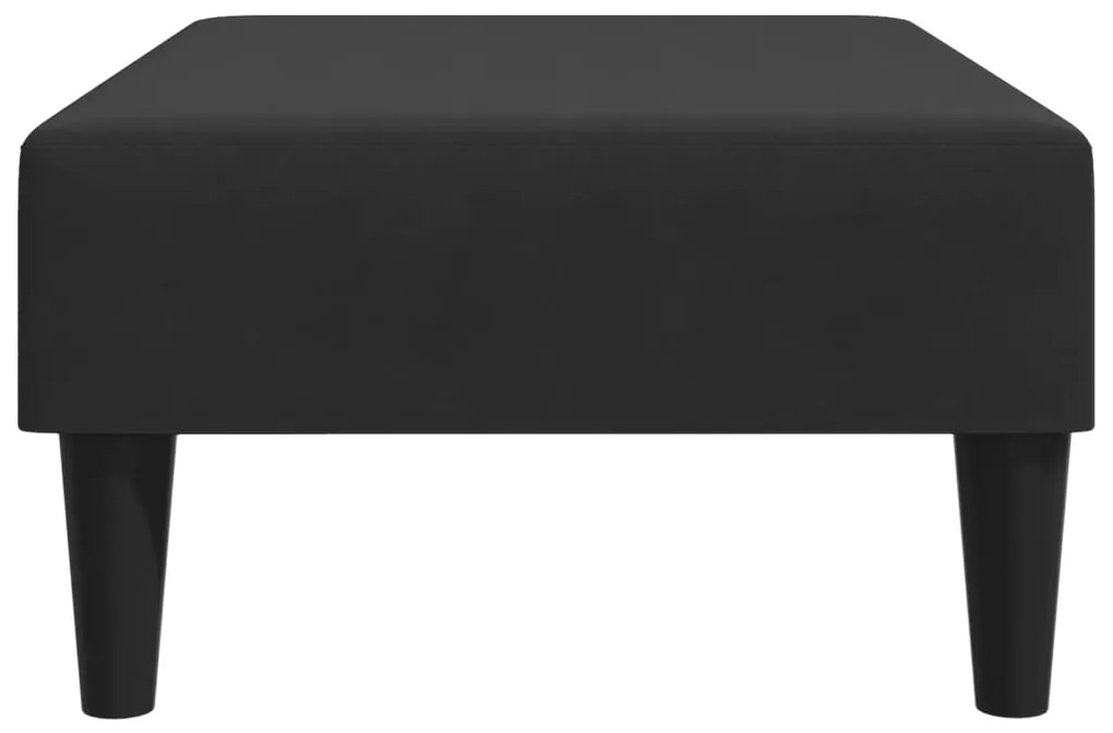 Apoio de pés 77x55x31 cm veludo preto