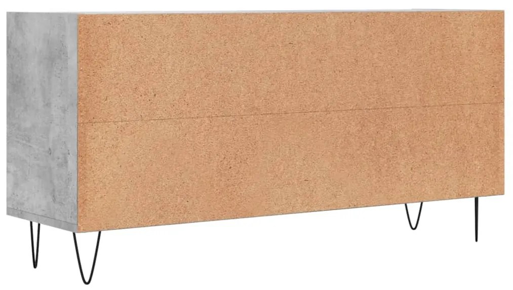 Móvel de TV 103,5x30x50 cm derivados madeira cinzento cimento
